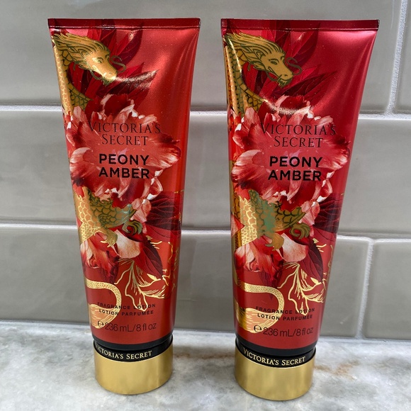 Victoria's Secret Other - NEW Victoria's Secret Body Fragrance 2pc Lotion Peony Amber